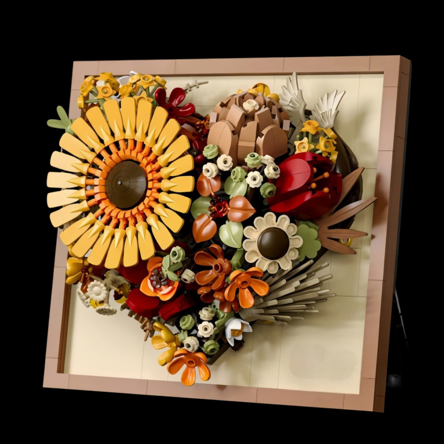 Moldura Floral 3D - Girassol (727 pe&ccedil;as)