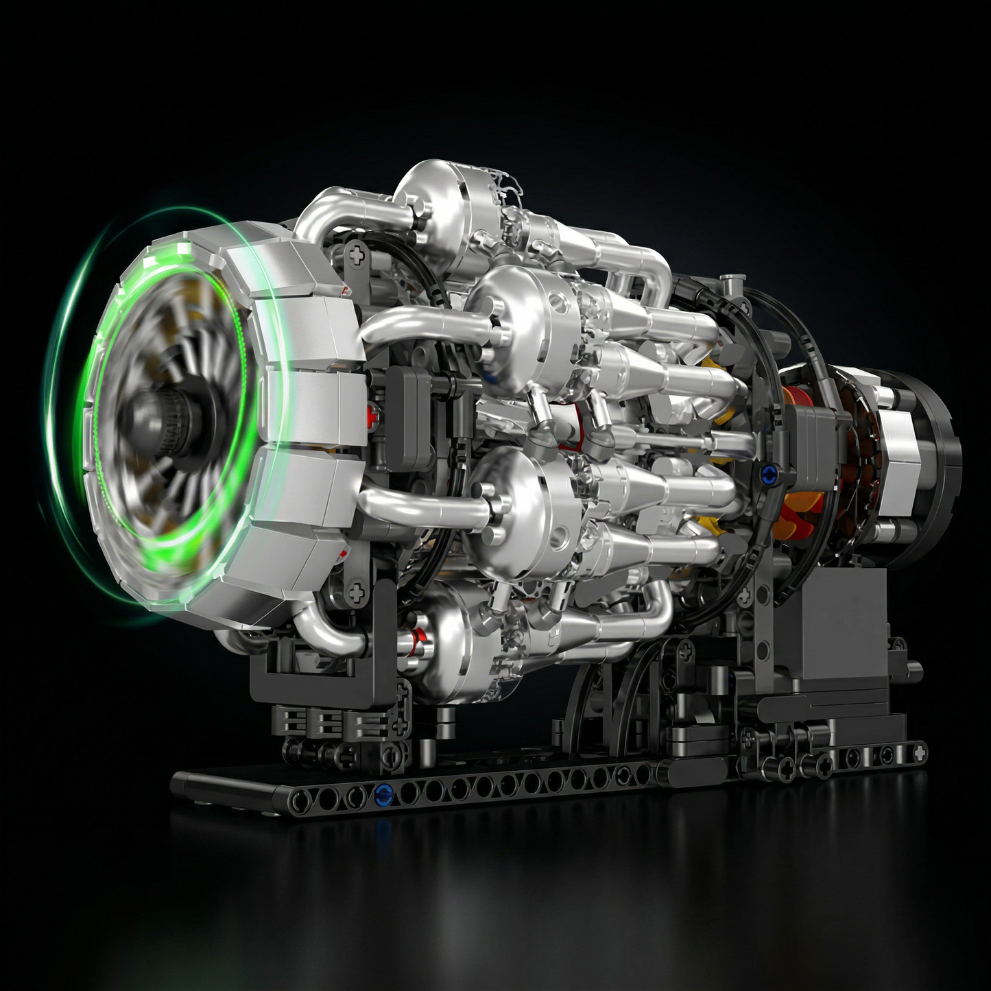 Motor Turbojato Mec&acirc;nico (1214 pe&ccedil;as)