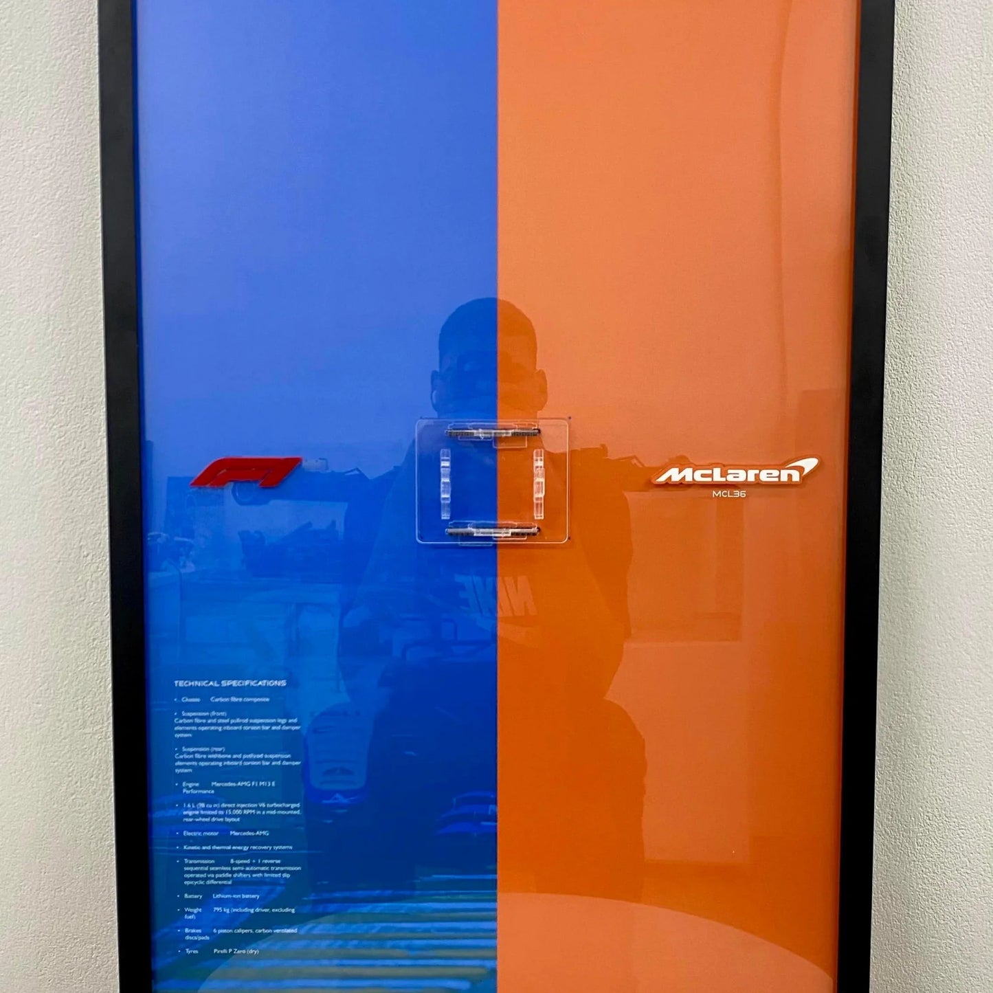Quadro de Acr&iacute;lico para a F&oacute;rmula-1 McLaren Team 2022