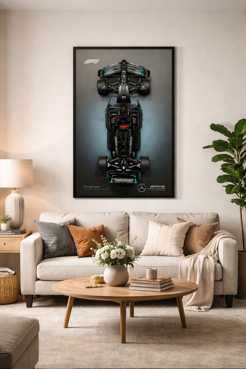 Quadro Fosco para a Fórmula-1 Mercedes-AMG W14