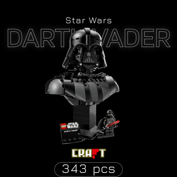 Star Wars: Busto Darth Vader (349 peças)