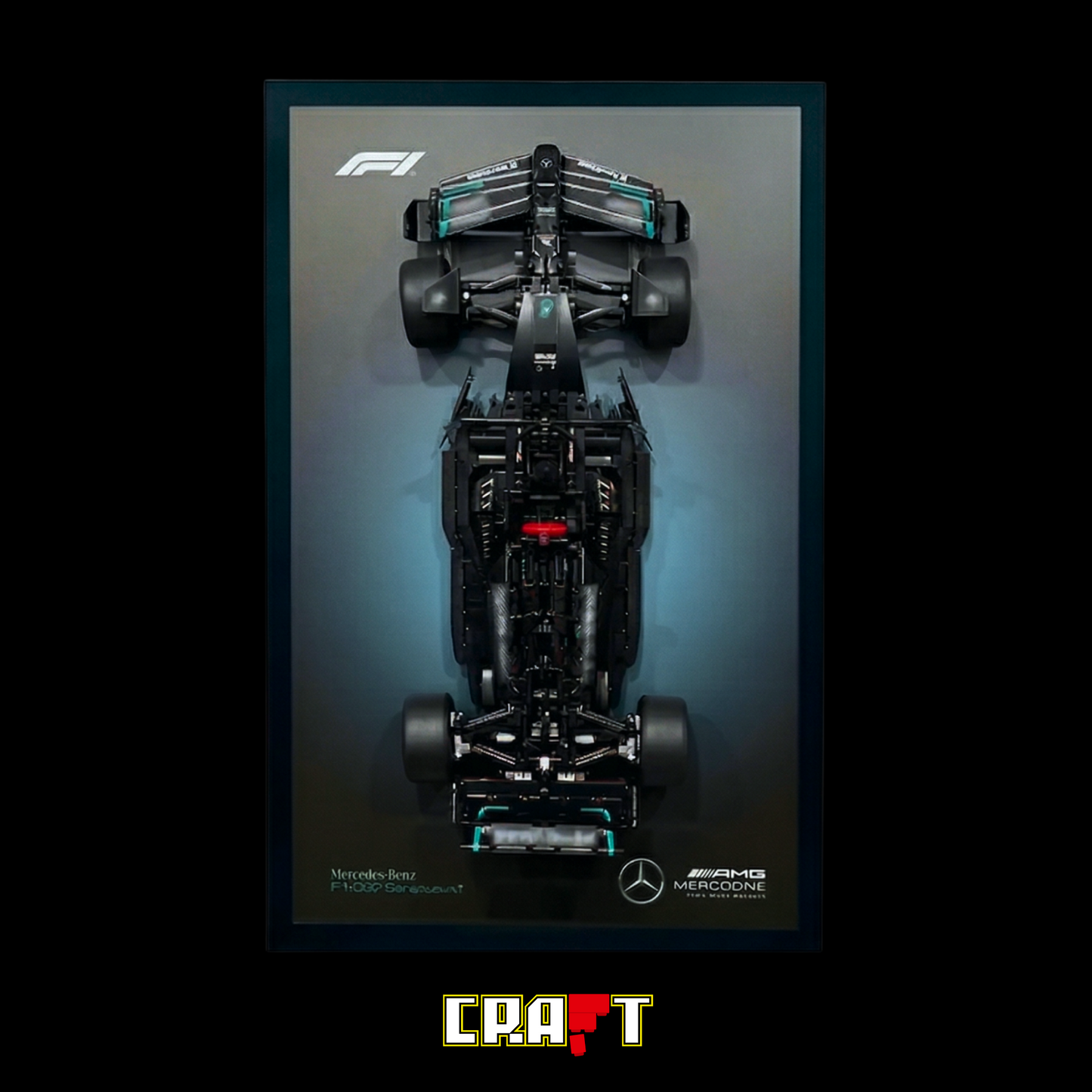 Quadro Fosco para a F&oacute;rmula-1 Mercedes-AMG W14