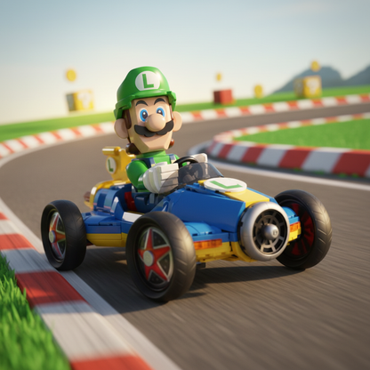 Oferta Exclusiva deste An&uacute;ncio I Mario Kart - Luigi (2234 pe&ccedil;as)