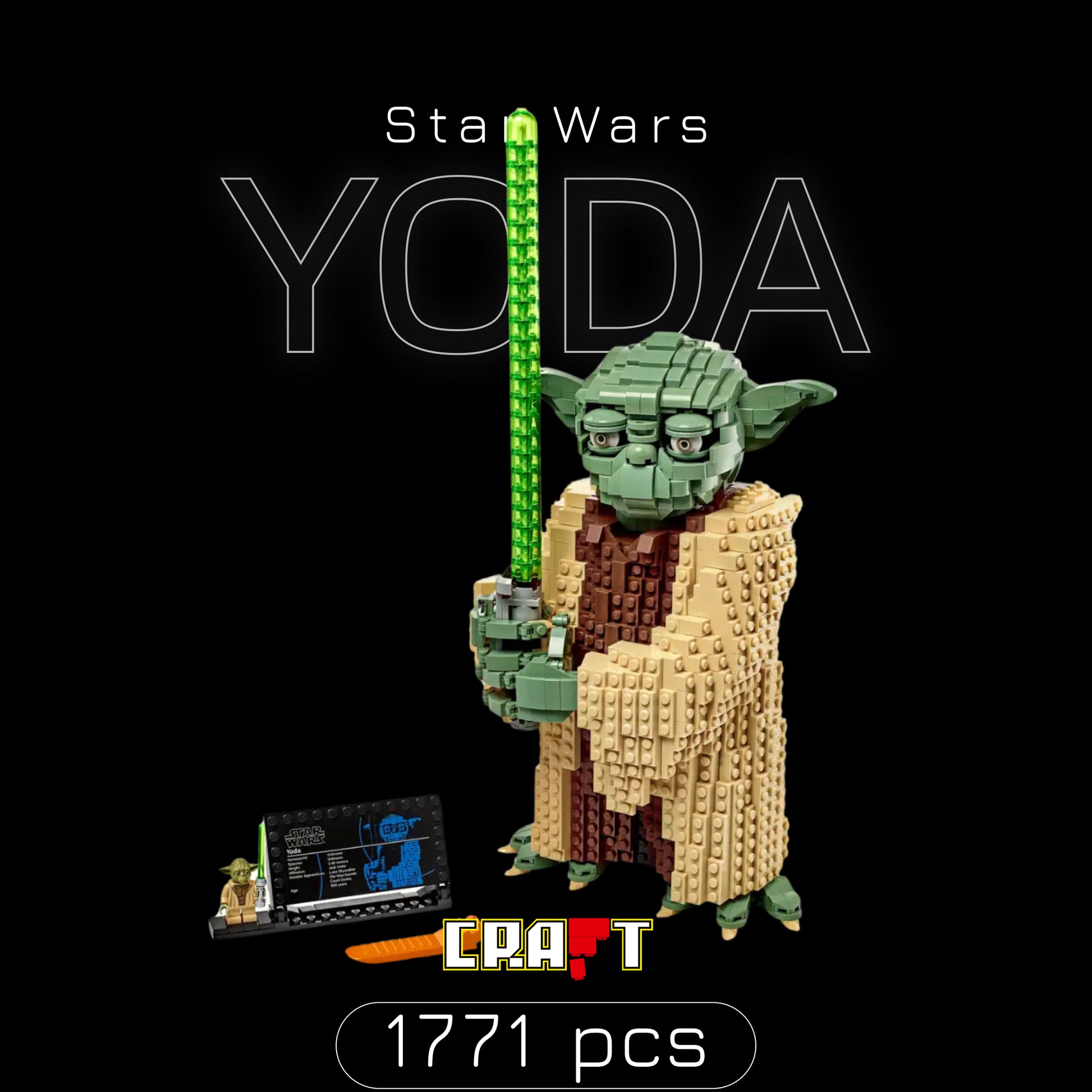 Star Wars - Yoda (1771 pe&ccedil;as)