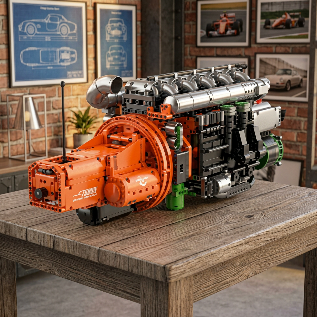 Motor Inline-6 com Transmiss&atilde;o (3236 pe&ccedil;as)