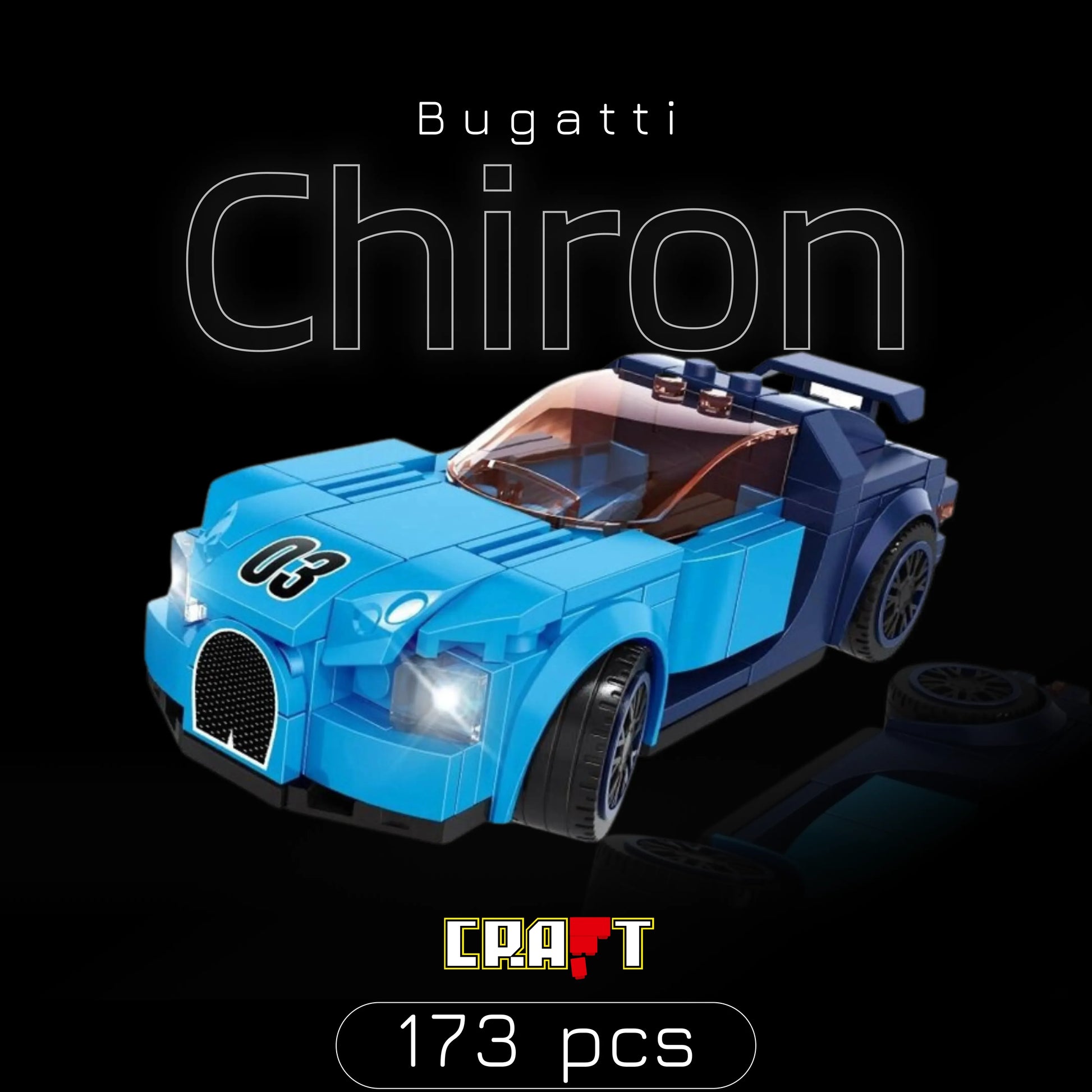 Bugatti Chiron (173 p&ccedil;s) - Brics Craft
