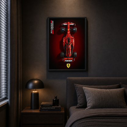 Quadro Fosco para a F&oacute;rmula-1 Ferrari SF24 Degrade