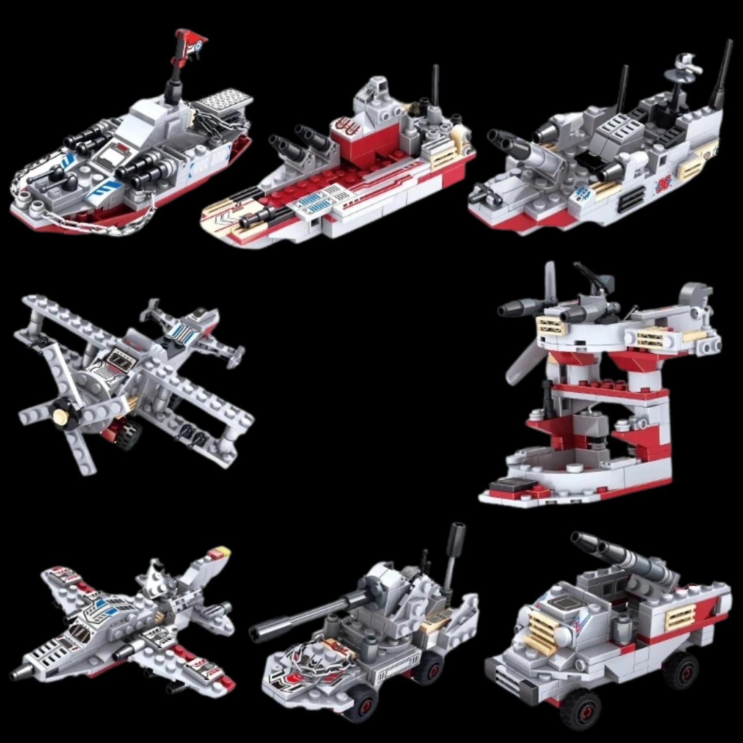 Navio de Guerra (8 em 1) - Brics Craft