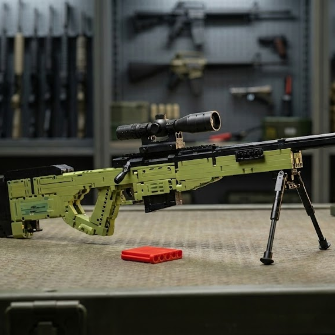 Franco-Atirador &Aacute;rtico: AWM L96 (1628 pe&ccedil;as) - Brics Craft