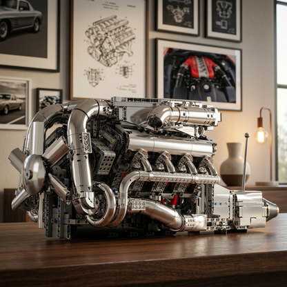 Motor Hypercar com C&acirc;mbio W16 (2899 pe&ccedil;as)