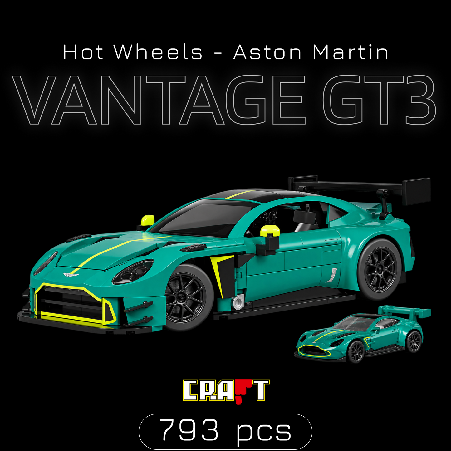 Hot Wheels - Aston Martin Vantage GT3 (793 pe&ccedil;as) | Capa 1