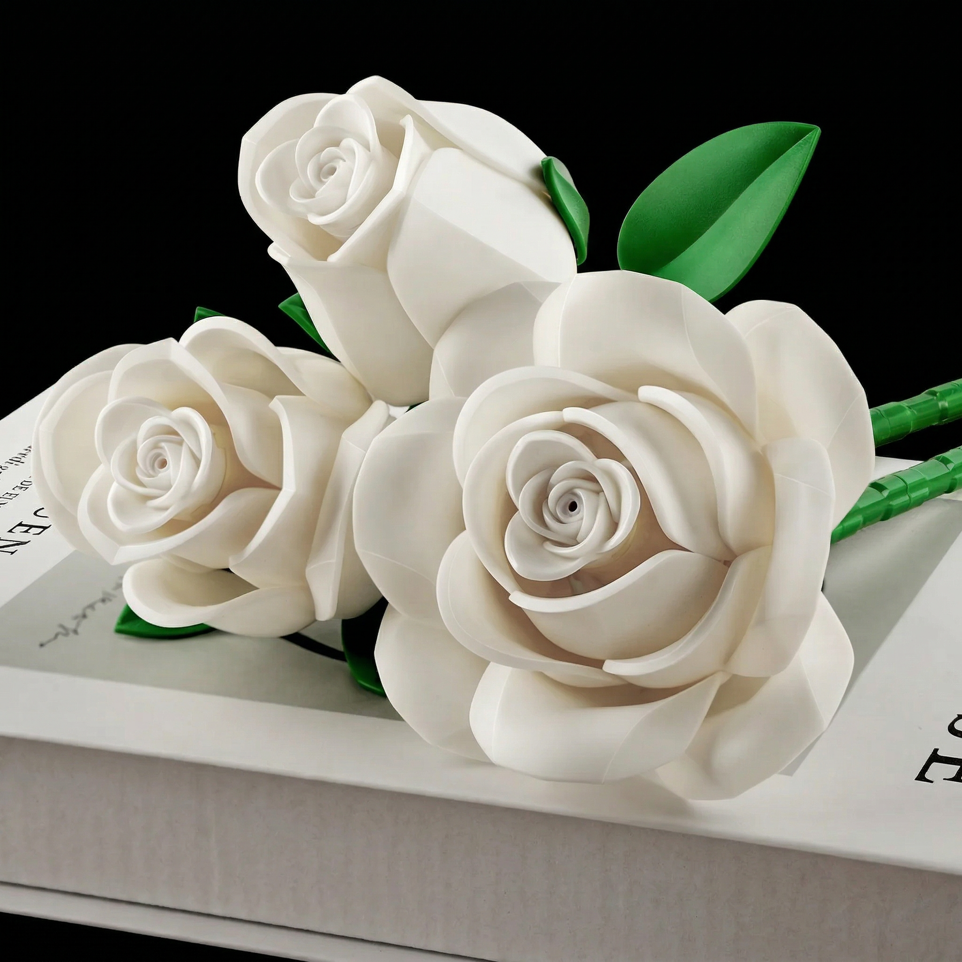 Buqu&ecirc; de Rosas Brancas (496 pe&ccedil;as)