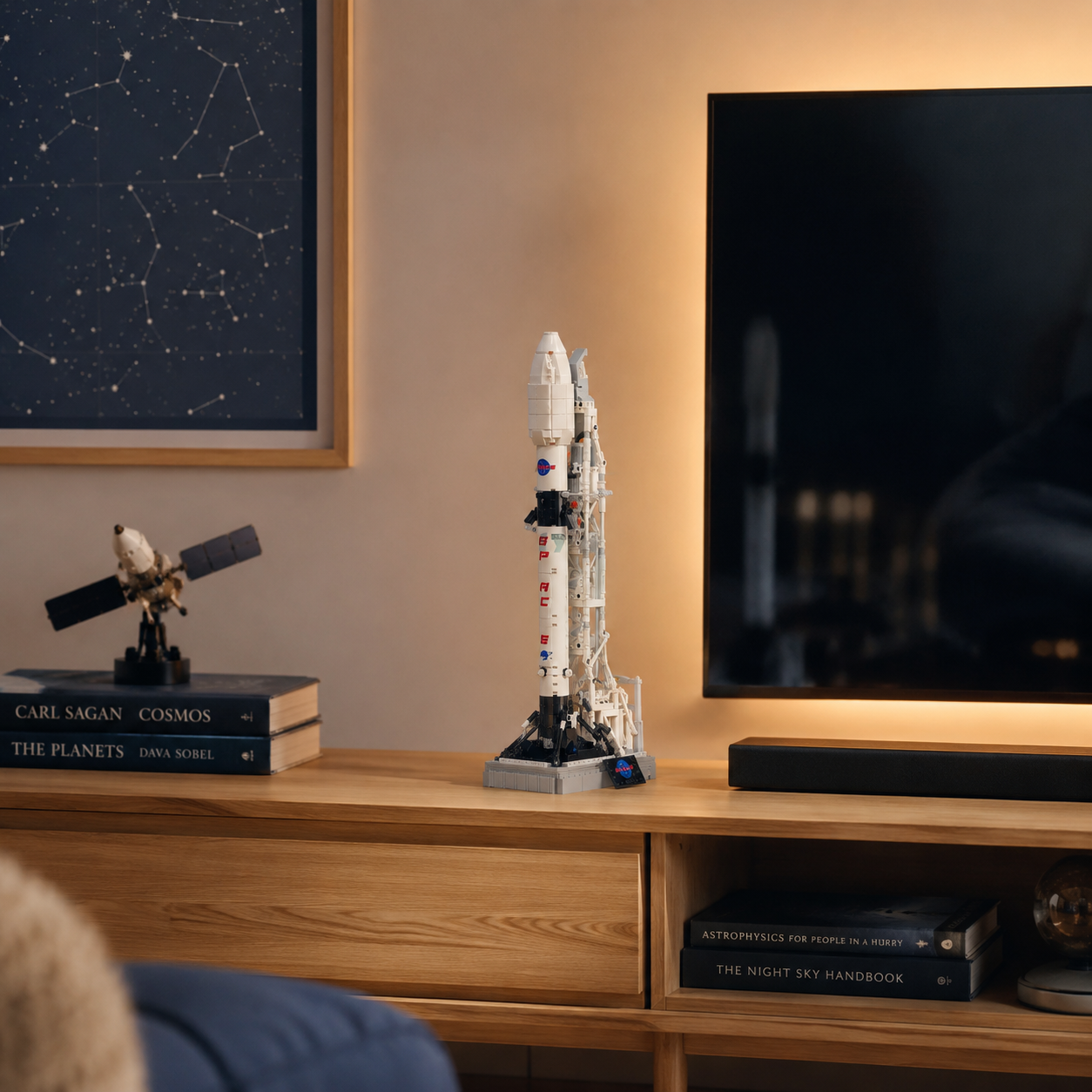 Foguete Espacial SpaceX Falcon 9 (869 pe&ccedil;as)