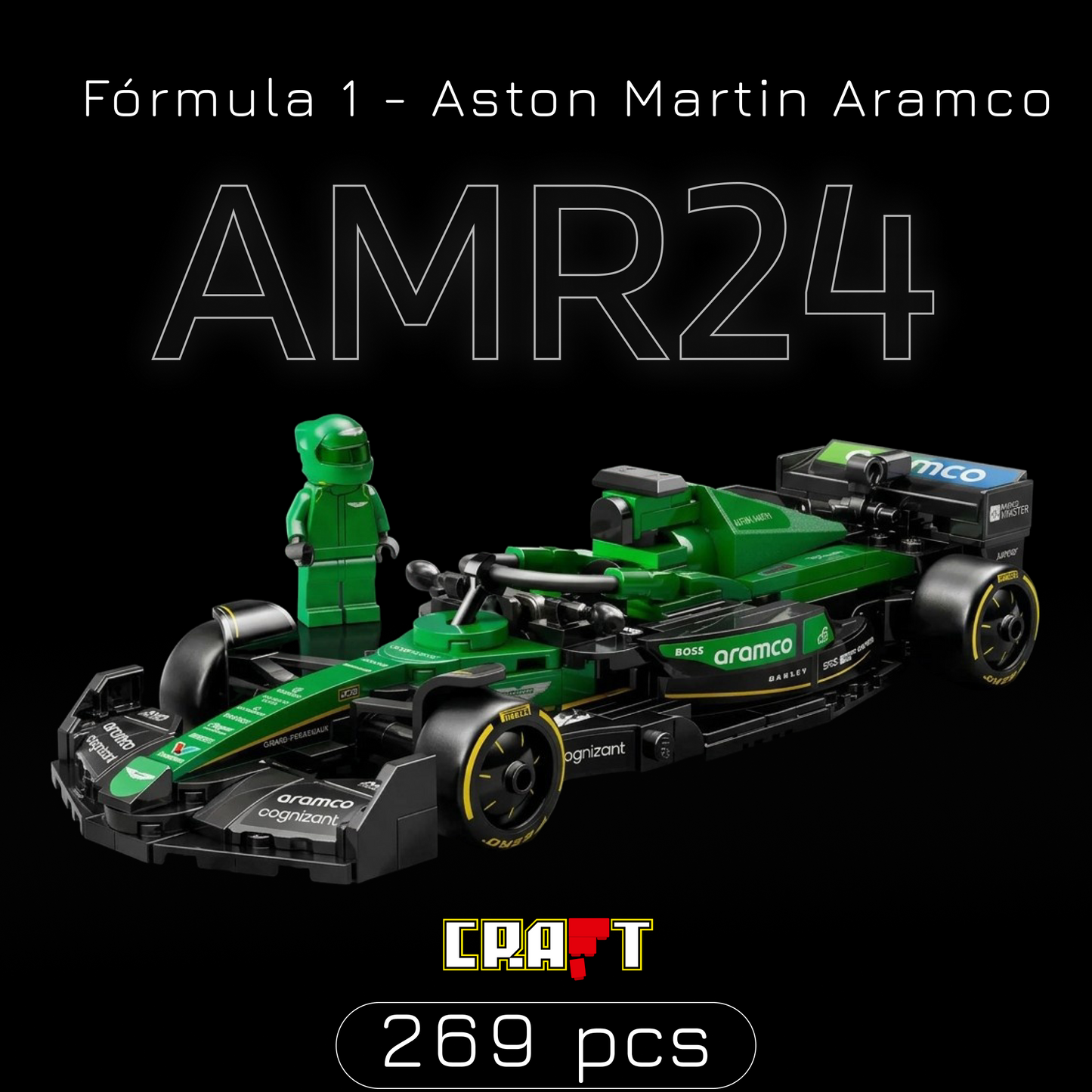 Speed Champion - Aston Martin Aramco AMR24 (269 pe&ccedil;as)