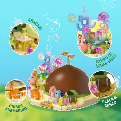 Bob Esponja - Casa de Pedra do Patrick Estrela (1300 pe&ccedil;as)