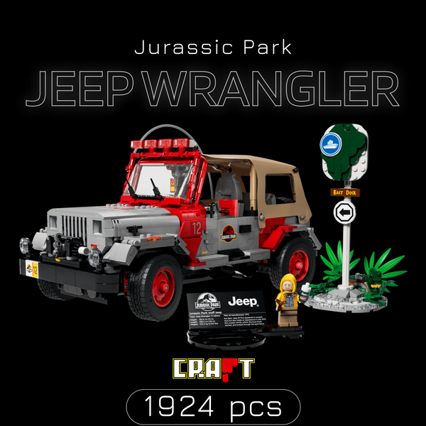 Oferta Exclusiva deste Anúncio I Jurassic Park - Jeep Wrangler (1924 peças)