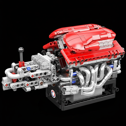 Motor Supercar com Transmiss&atilde;o V12 (863 pe&ccedil;as)