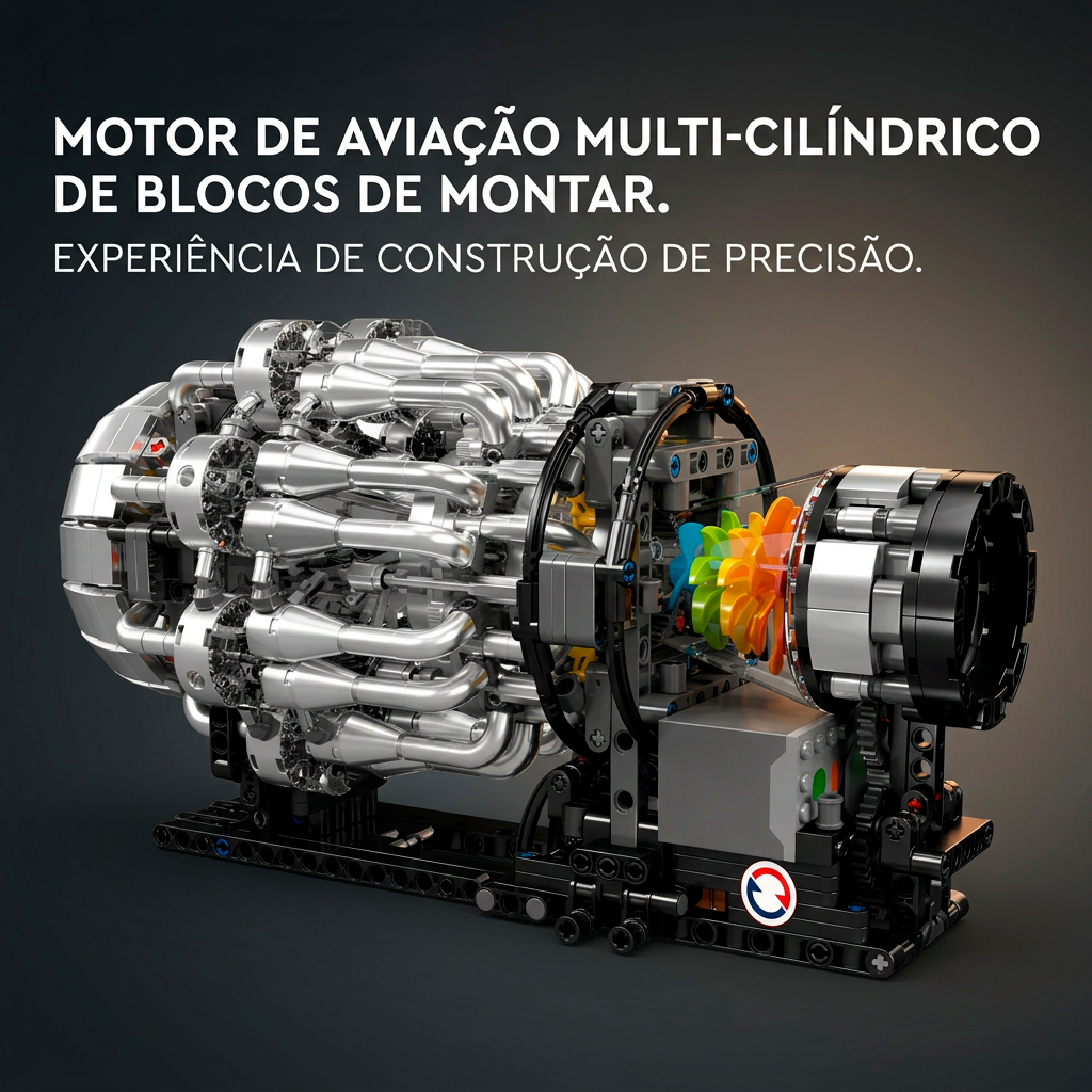 Motor Turbojato Mec&acirc;nico (1214 pe&ccedil;as)