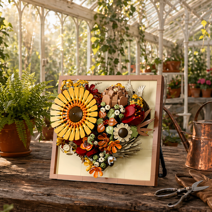 Moldura Floral 3D - Girassol (727 pe&ccedil;as)