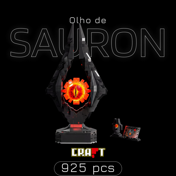 O Senhor dos Anéis - Olho de Sauron com Iluminação (925 peças)