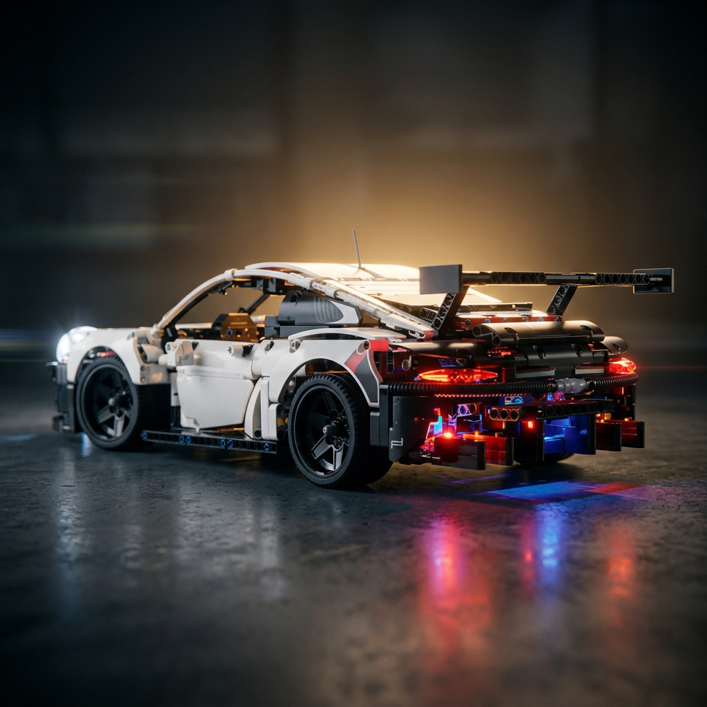Kit de Iluminação para o Supercarro Alemão RSR (1580 peças)