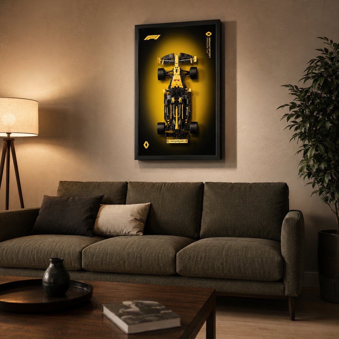 Quadro Fosco para a F&oacute;rmula-1 Renault