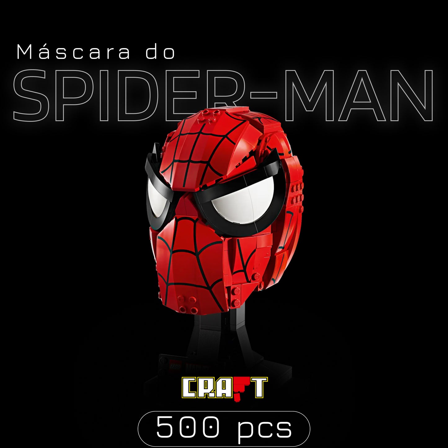 M&aacute;scara do Homem-Aranha (487 pe&ccedil;as)