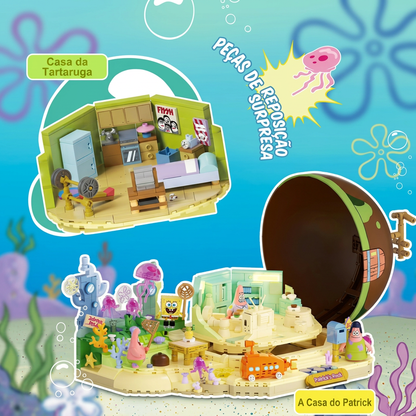 Bob Esponja - Casa de Pedra do Patrick Estrela (1300 pe&ccedil;as)