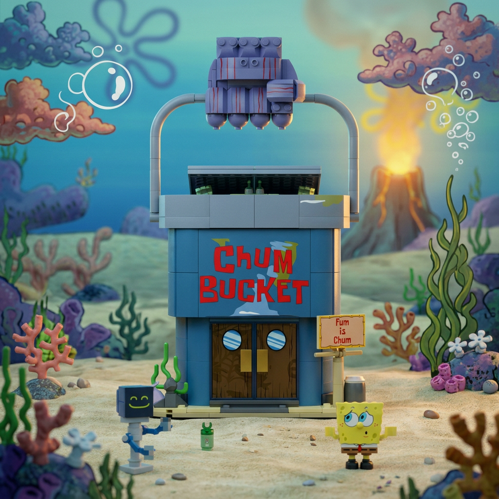 Bob Esponja - Balde de lixo (638 pe&ccedil;as)