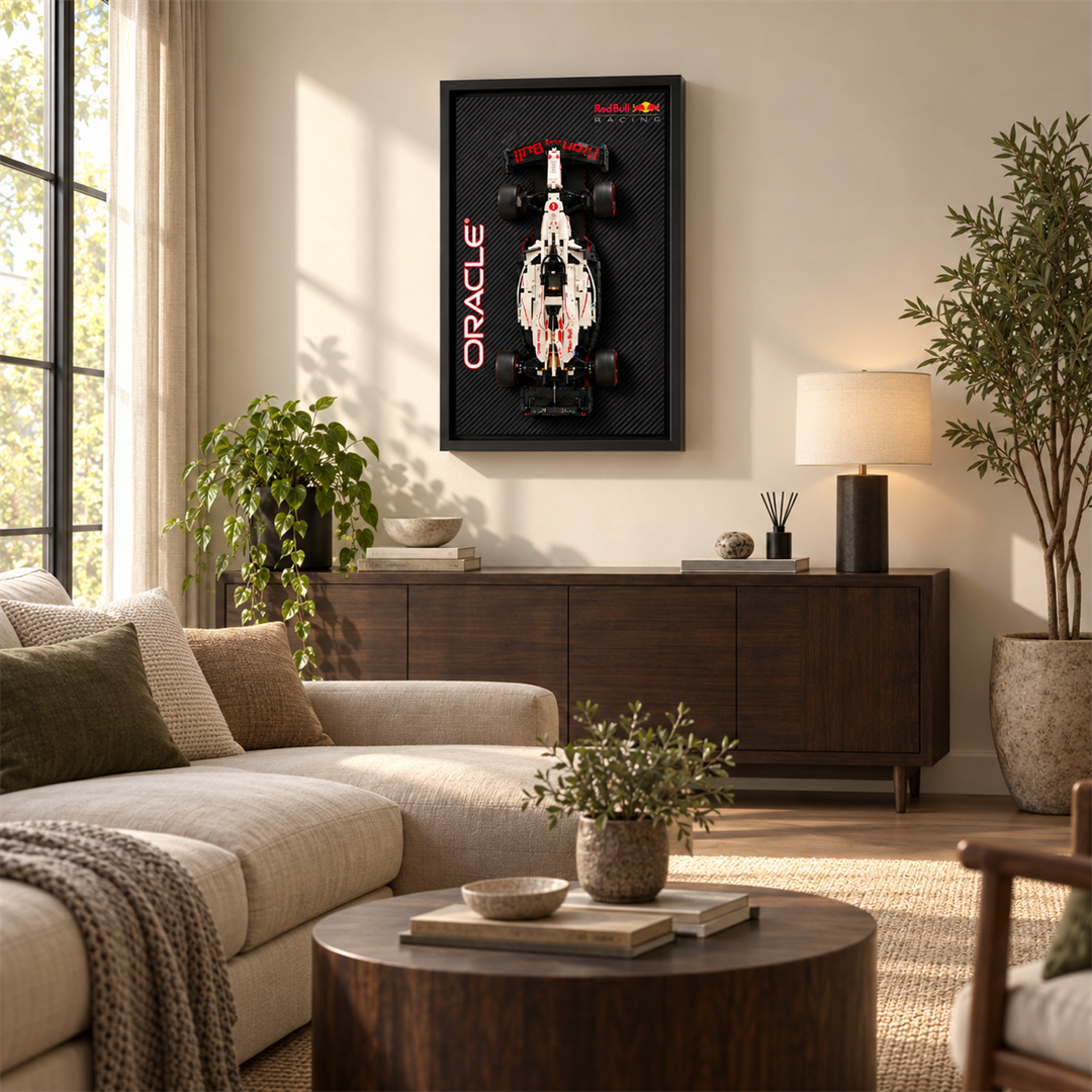 Quadro para F&oacute;rmula 1 - Max Verstappen RB21 preto