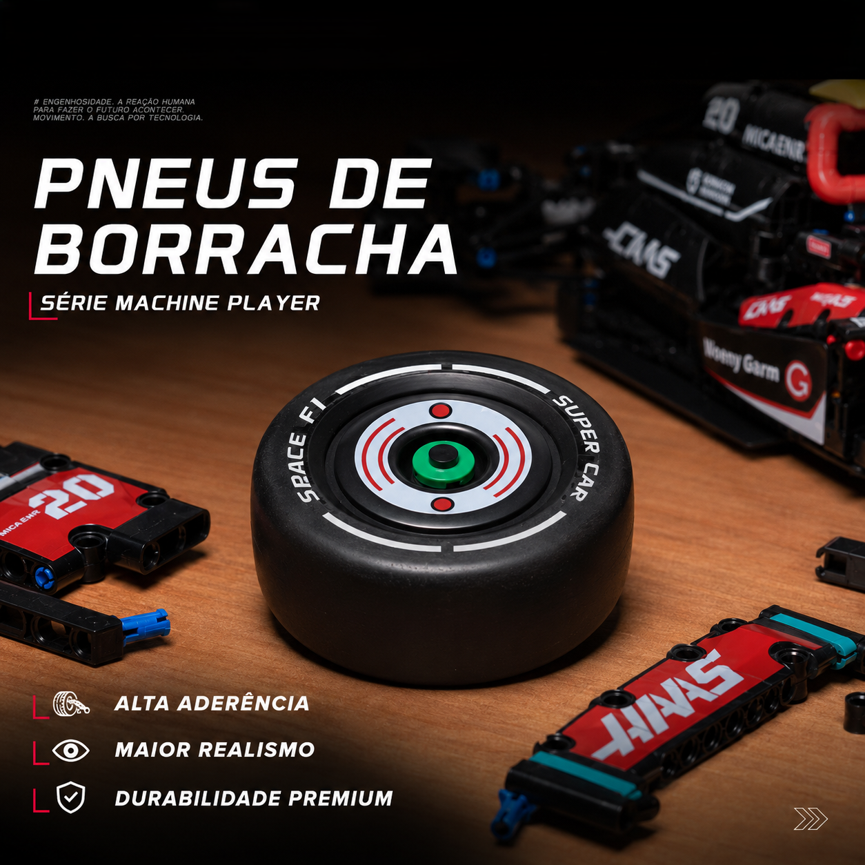 F&oacute;rmula 1 Haas VF-24 (1420 pe&ccedil;as)