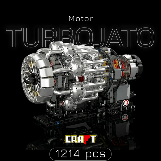 Motor Turbojato Mec&acirc;nico (1214 pe&ccedil;as)