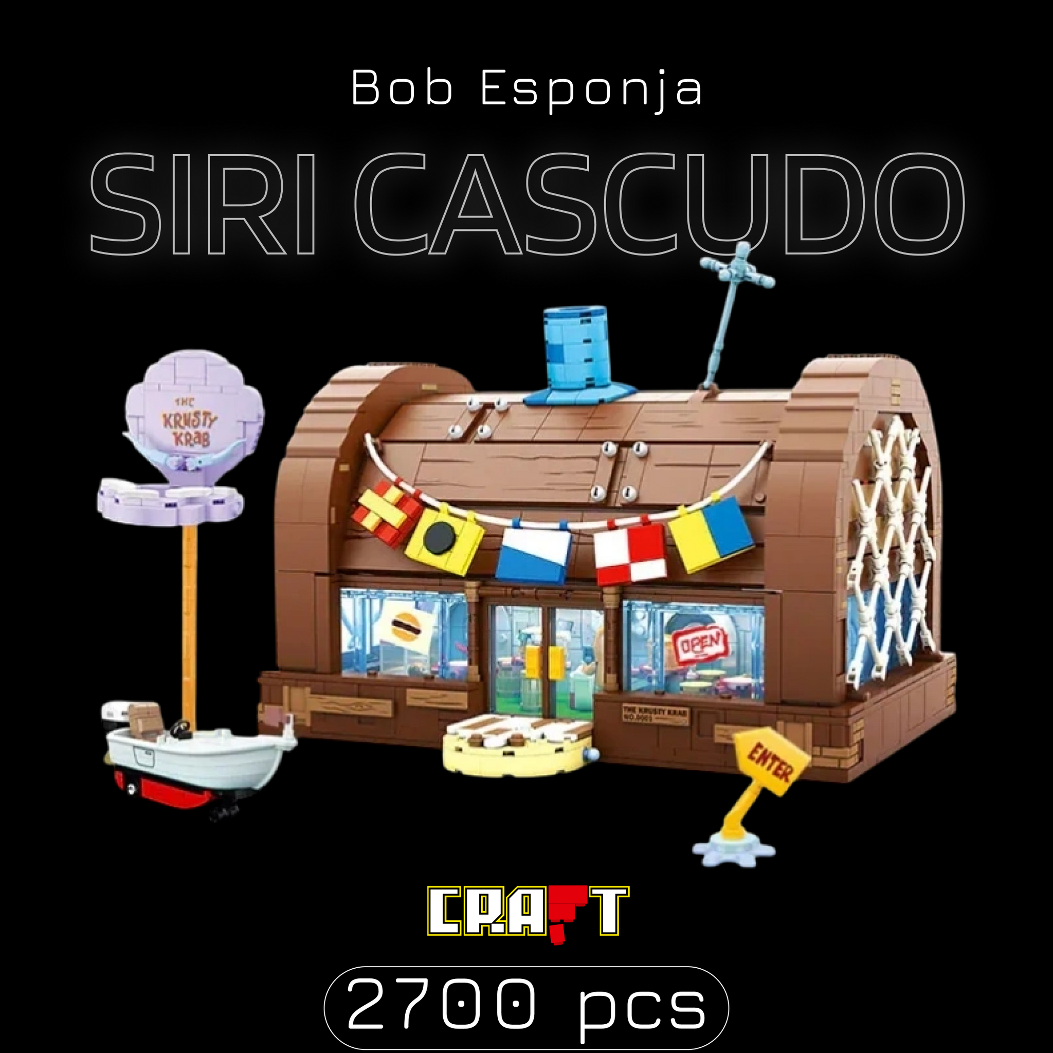 Bob Esponja - Siri Cascudo (2700 pe&ccedil;as)