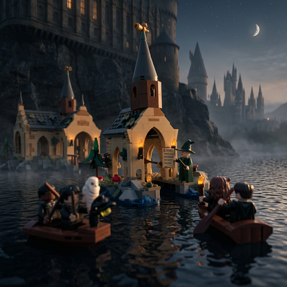 Harry Potter - Casa de Barco: Castelo de Hogwarts (350 pe&ccedil;as)