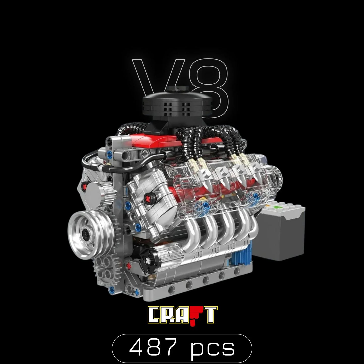 Motor V8 Chevy LSX454 (487 pe&ccedil;as)