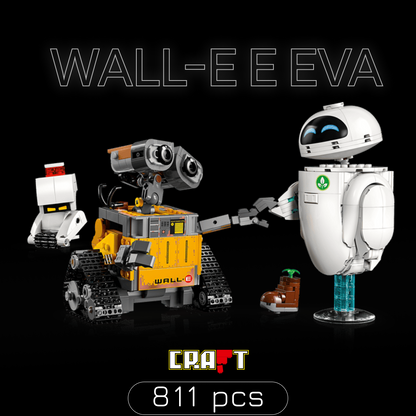 Wall-E e Eva (811 pe&ccedil;as)