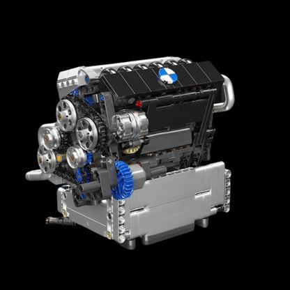 Motor S55 Inline-6 Motorizado (744 pe&ccedil;as) - Brics Craft
