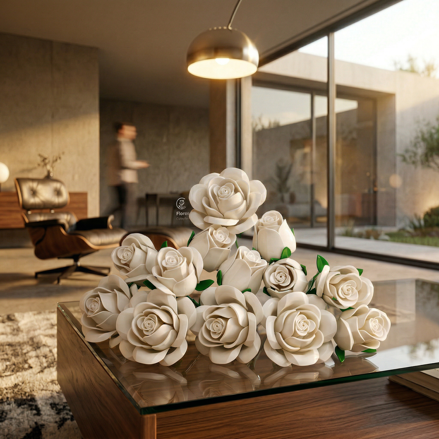 Buqu&ecirc; de Rosas Brancas (496 pe&ccedil;as)