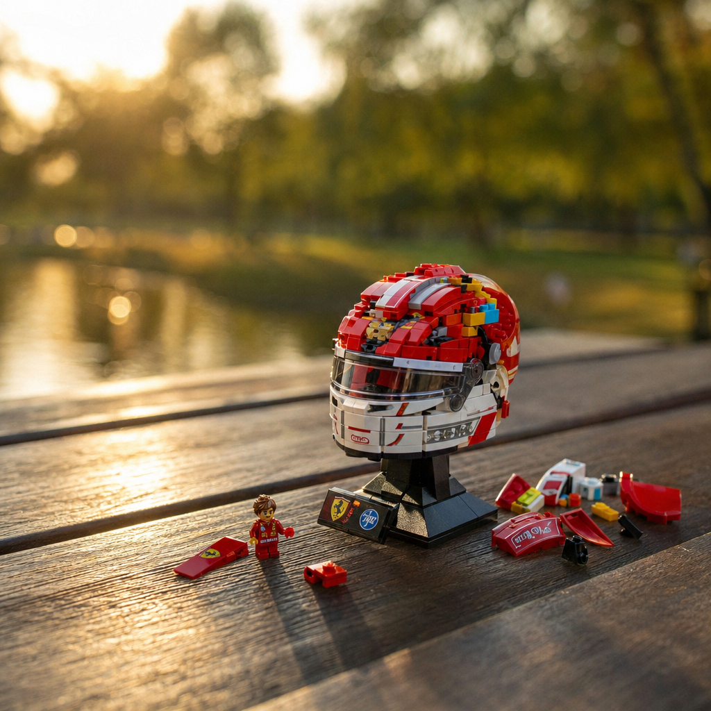 Capacete Ferrari HP - Charles Leclerc (886 pe&ccedil;as)