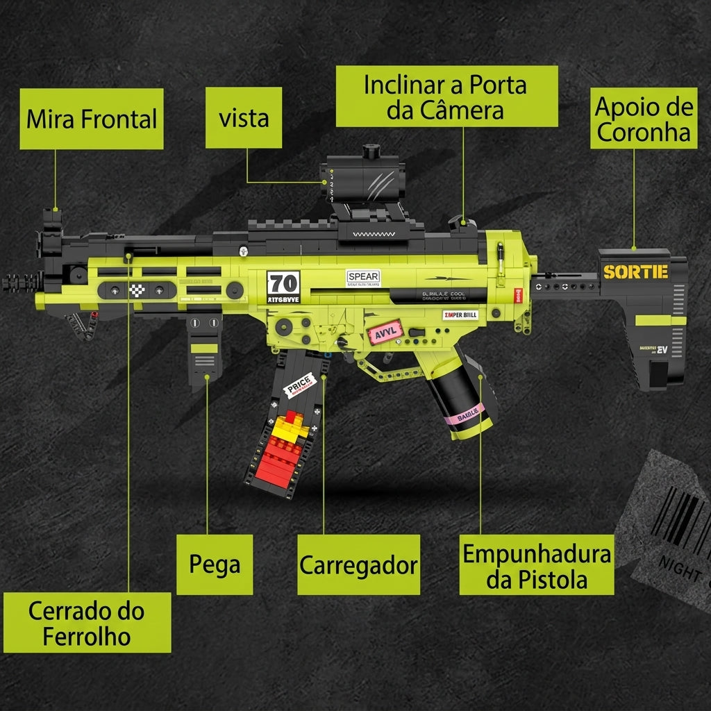 Submetralhadora MP5 (1698 pe&ccedil;as)