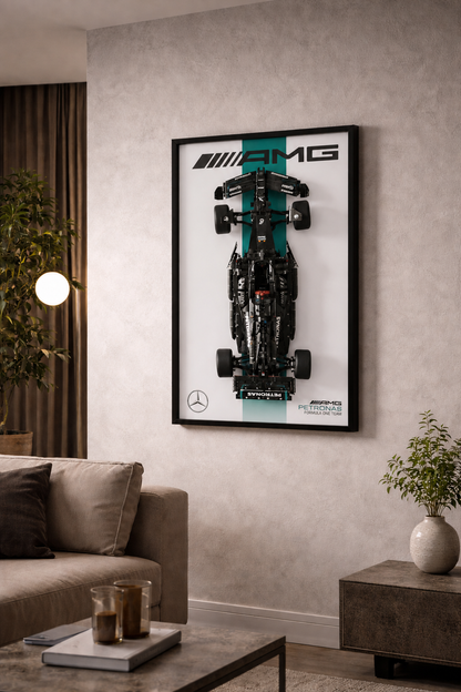 Quadro Fosco para a F&oacute;rmula-1 Mercedes-AMG W14