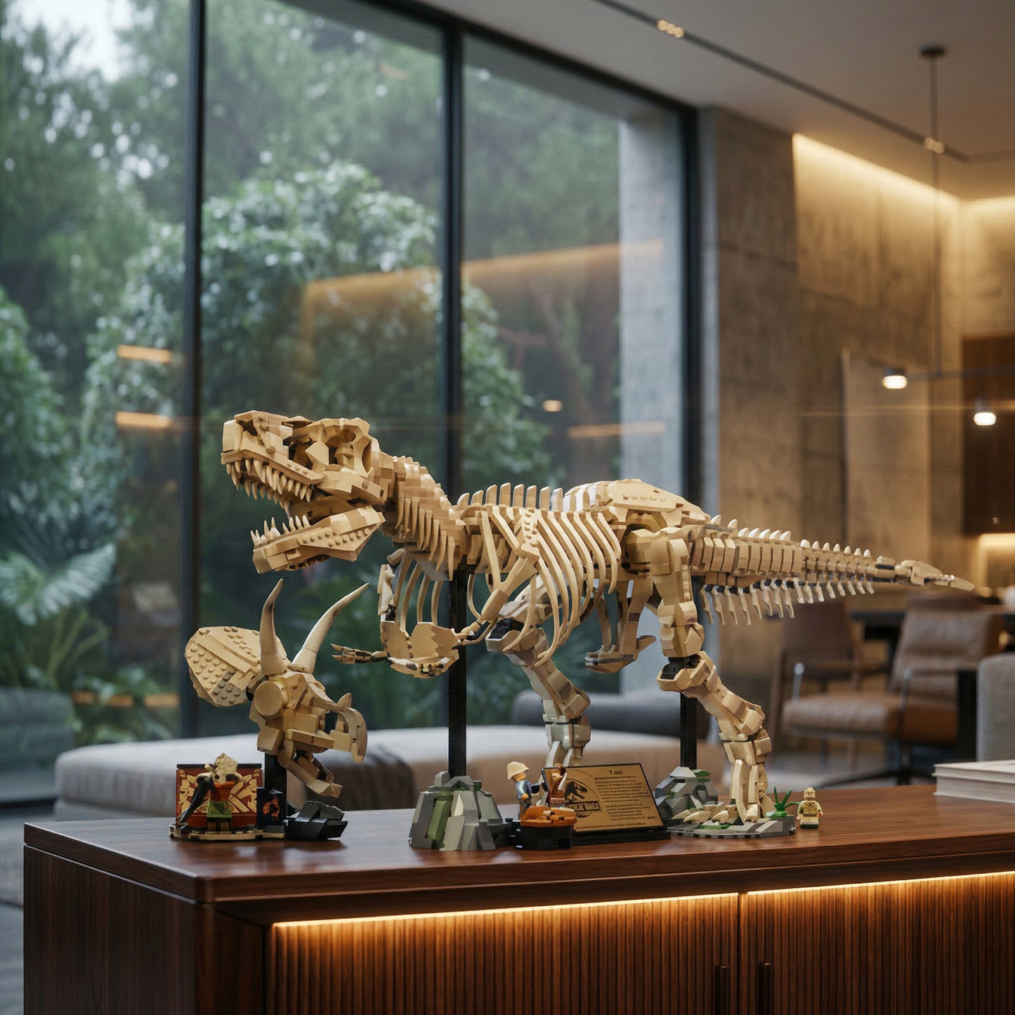 F&oacute;ssil do Tiranossauro Rex - Jurassic Park (3145 pe&ccedil;as)
