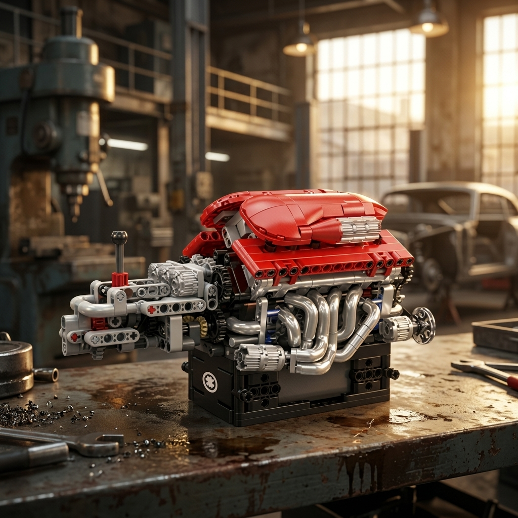 Motor Supercar com Transmiss&atilde;o V12 (863 pe&ccedil;as)