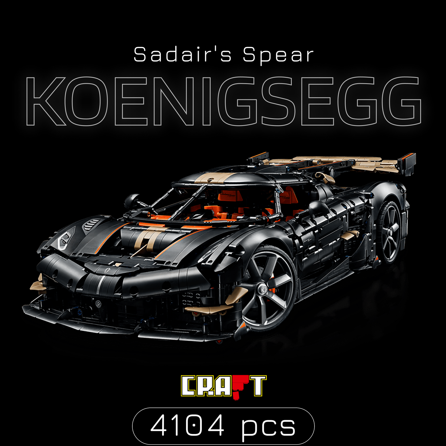 Koenigsegg Sadair's Spear - Megacar (4104 pe&ccedil;as)