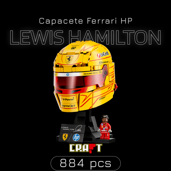 Capacete Ferrari HP - Lewis Hamilton (884 pe&ccedil;as)