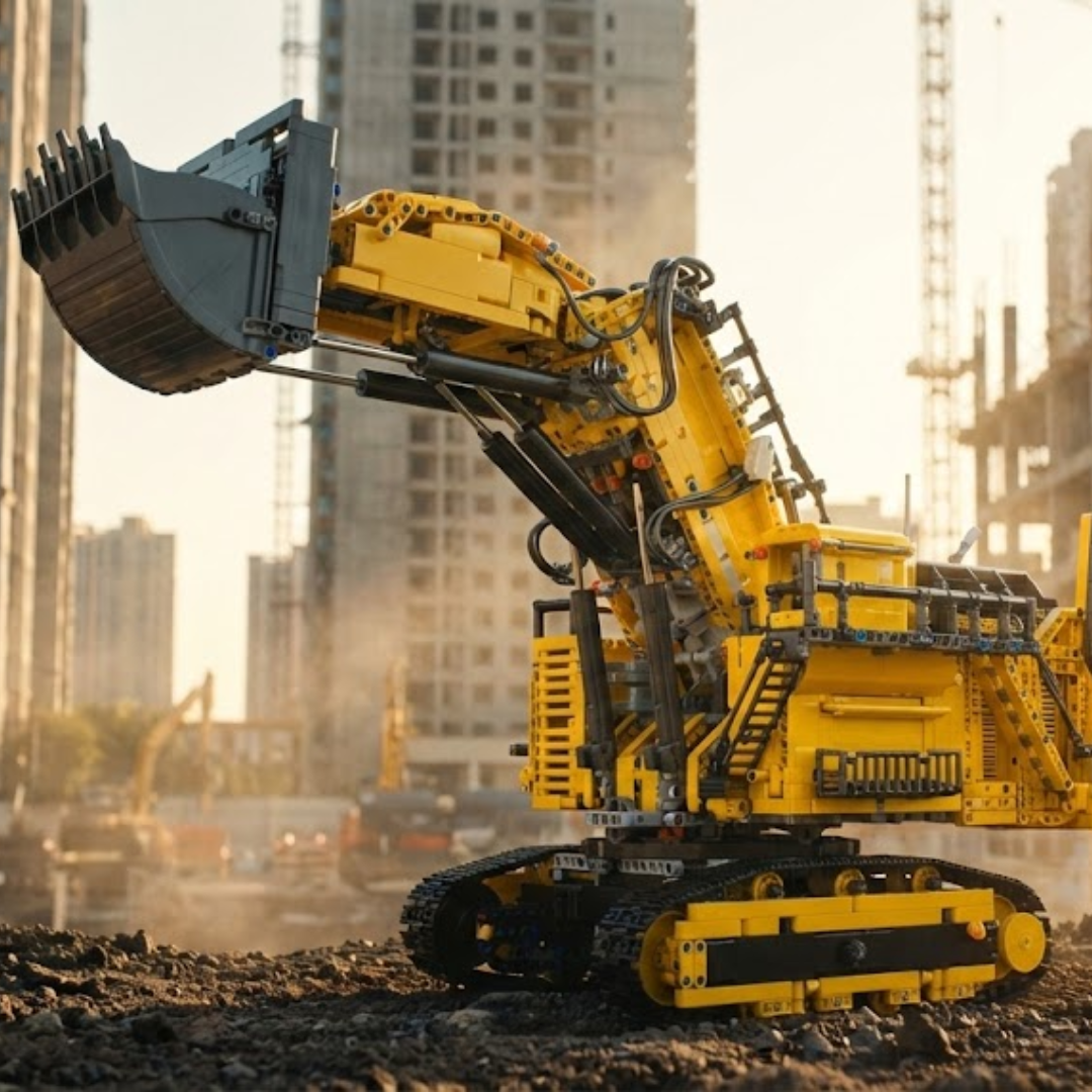 Escavadeira - Liebherr R 9800 Amarela (4767 pe&ccedil;as)