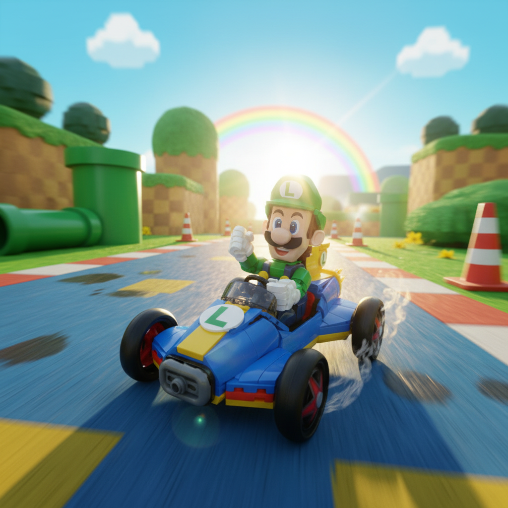 Oferta Exclusiva deste An&uacute;ncio I Mario Kart - Luigi (2234 pe&ccedil;as)