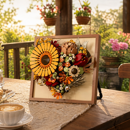 Moldura Floral 3D - Girassol (727 pe&ccedil;as)
