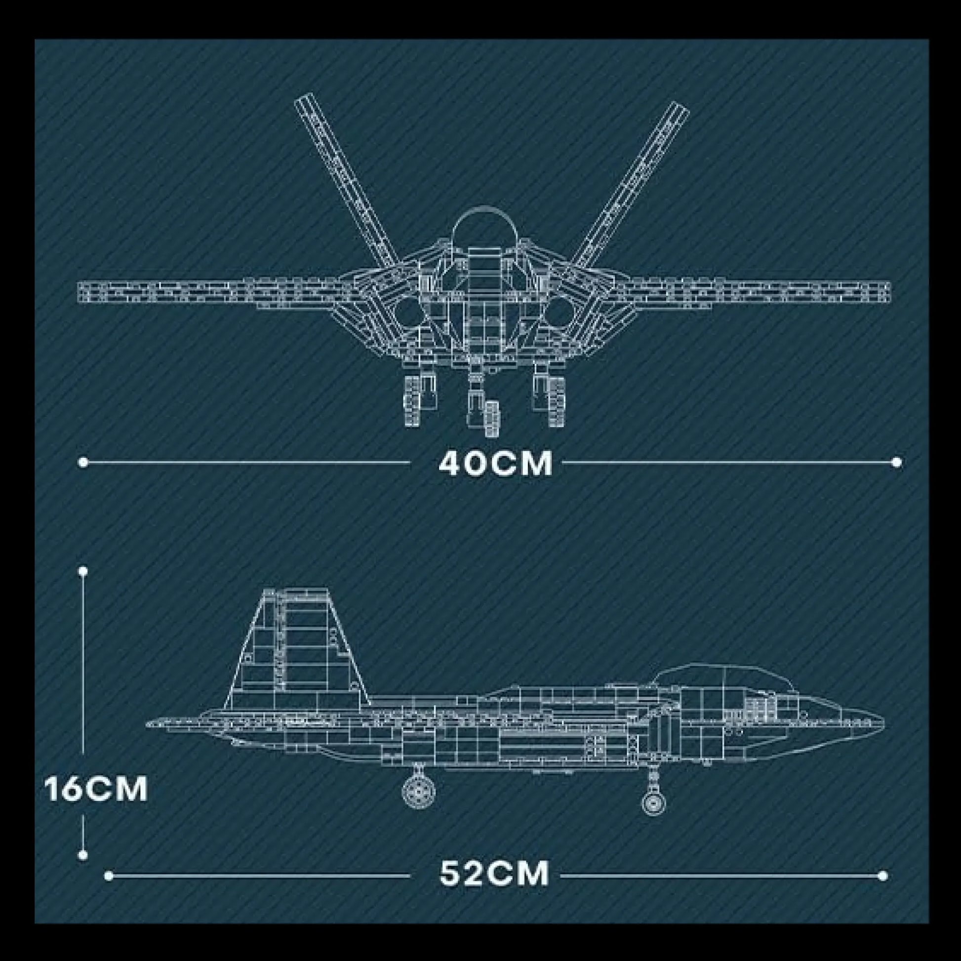Ca&ccedil;a F-22 (1837 p&ccedil;s) - Brics Craft