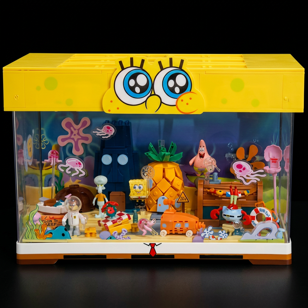Bob Esponja - Praia da Fenda do Biquini (1140 pe&ccedil;as)